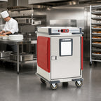 Thumbnail image #4 for Metro C5 Transport Armour C5T5-ASB Half-Height Mobile Heated Holding Cabinet, 9 Sheet Pan/18 Hotel Pan Capacity, 120V