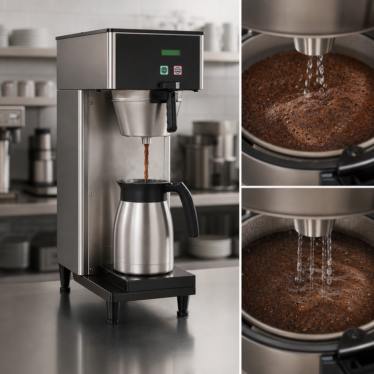 Product image #4 for BUNN BrewWISE ThermoFresh Single Automatic Fill Coffee Brewer, 16.3-18.9 Gal/hr, Stainless Steel