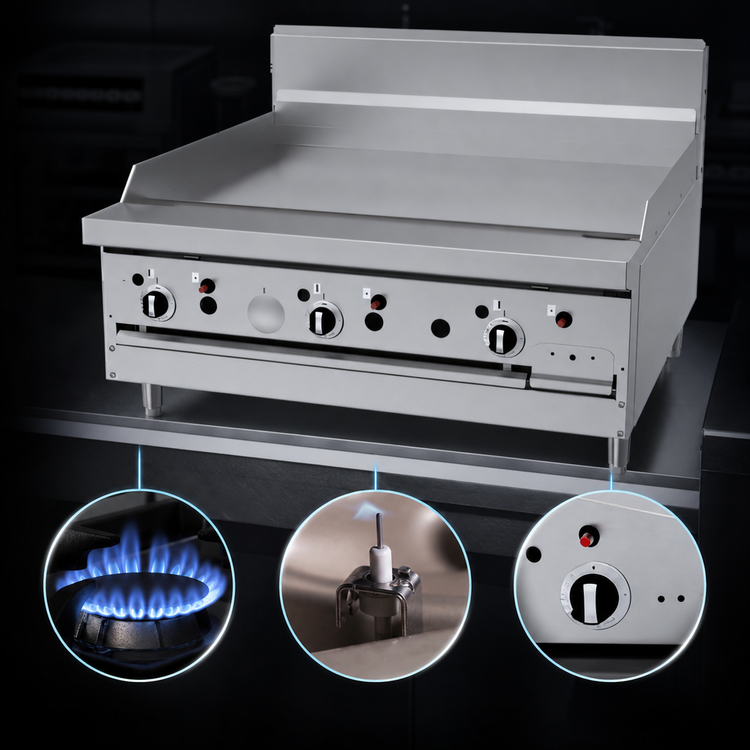 Product image #4 for Garland GF Starfire Pro 36-Inch Gas Restaurant Range Modular Top with Thermostatic Griddle