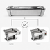 Thumbnail image #4 for Omcan 2 mm Spaghetti Pasta Cutter Attachment for Pasta Sheeter Models 46292 & 13231