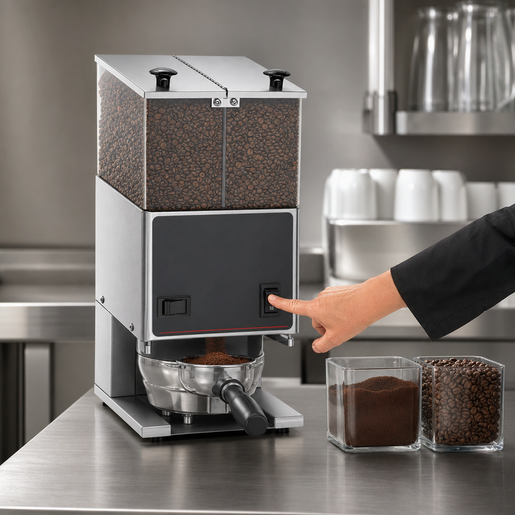 Product image #4 for BUNN LPG2E Low Profile Portion Control Commercial Coffee Grinder with Dual 3 lb Hoppers
