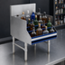 Thumbnail image #4 for Advance Tabco Prestige Free-Standing Stainless Steel 5-Step Liquor Bottle Display, 12 x 25 x 36 Inches
