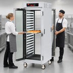 Thumbnail image #4 for Metro C5 C589-SFC-LPFC Heated Holding Cabinet - Pass-Thru, Mobile, Insulated, 18 Full-Size Pan Capacity, Glass Doors