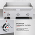 Thumbnail image #5 for Vulcan IRX Technology 24-Inch Countertop Gas Heavy Duty Griddle with 24 x 24-Inch Cooking Surface