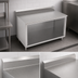 Thumbnail image #4 for John Boos Stainless Steel Cabinet Base Work Table with Open Front, 48 x 24 Inch, 5 Inch Backsplash