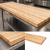 Thumbnail image #4 for Boos Block 132 x 38 Inch Kitchen Countertop, 1-1/2 Inch Thick, Edge Grain Northern Hard Rock Maple, Varnique Finish