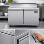 Thumbnail image #4 for Maxximum Maxx Cold MVR48MHC 48-Inch Megatop Salad and Sandwich Prep Table, 12.8 Cu. Ft., 2 Solid Doors, 18-Pan