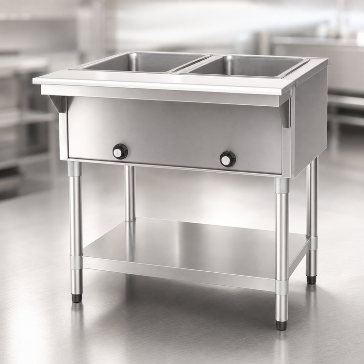 Product image #4 for Eagle Group Electric Hot Food Table, Open Base, 2 Dry Wells, 33-Inch, 208V