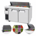 Thumbnail image #4 for Turbo Air J Series 59-Inch Two-Section Sandwich/Salad Prep Table with 14-Pan Top, Side-Mount Self-Contained Refrigeration