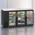 Thumbnail image #4 for Beverage-Air 48-Inch Two-Section Open Food-Rated Pass-Thru Back Bar Refrigerator with 4 Glass Doors
