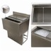 Thumbnail image #5 for BK Resources 30 Inch Underbar Stainless Steel Ice Bin with Sliding Cover, 80 lb Capacity