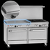 Thumbnail image #4 for Southbend Ultimate 60-Inch Gas Restaurant Range with 4 Non-Clog Burners, 36-Inch Griddle, and 2 Standard Ovens