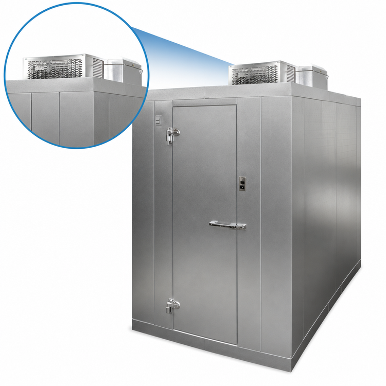 Product image #4 for Norlake Kold Locker Outdoor Walk-In Cooler with Floor, 8' x 10' x 7'7" H, R290 Capsule Pak ECO Refrigeration