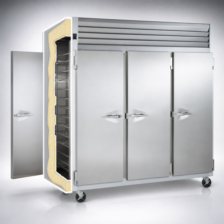 Product image #4 for Traulsen Spec-Line RHF332WP-FHS Three-Section Full-Height Pass-Thru Heated Holding Cabinet with Smart Control