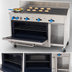 Thumbnail image #4 for Comstock-Castle F3430-4RB 48-Inch Commercial Gas Char-Broiler Range with Extra-Wide 31-Inch Oven and 10-Inch Cabinet Storage
