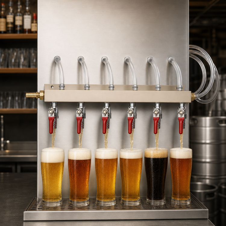 Product image #4 for Krowne 6-Way Beer Dispenser Manifold