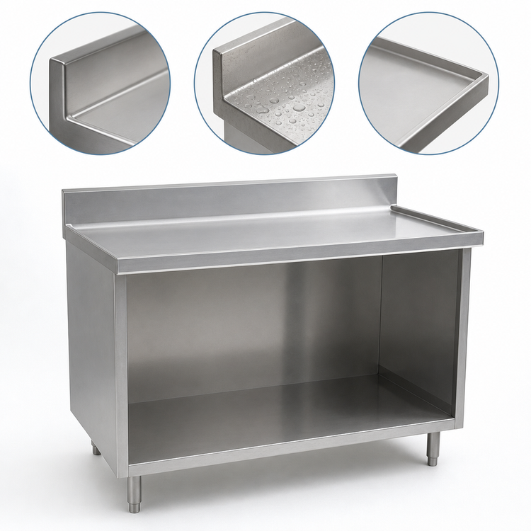 Product image #4 for Eagle Group Spec-Master Marine Series Underbar Work Table Cabinet Base, Open Front, 120 x 30 Inches