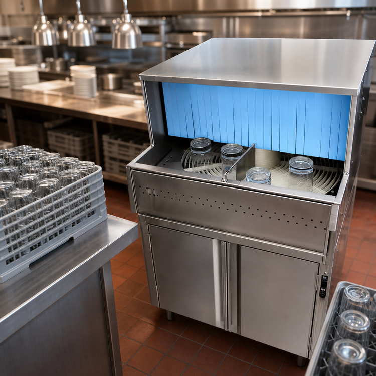 Product image #4 for CMA Dishmachines Energy Mizer GL-C Low-Temperature Rotary Glasswasher