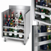 Thumbnail image #4 for Advance Tabco Underbar Basics Five-Step Freestanding Stainless Steel Liquor Bottle Display Unit, 18-Inch Wide, 20-Bottle Capacity