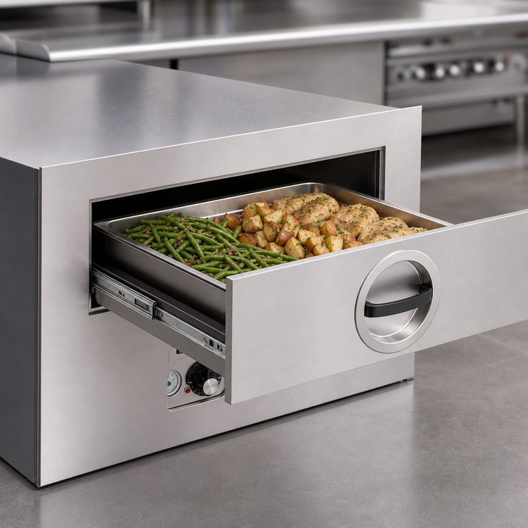 Product image #4 for Toastmaster Built-In Food Warming Drawer, Standard Drawer, 1-Drawer, 12 x 20 x 5 Pan Capacity, Thermostatic, Stainless Steel