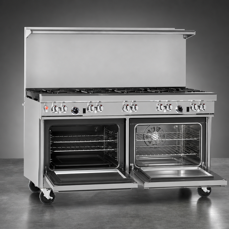 Product image #4 for Southbend Ultimate 60-Inch Gas Restaurant Range with 9 Open Burners, Standard Oven, and Convection Oven