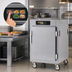 Thumbnail image #4 for Metro C5 8 Series Mobile Pass-Thru Controlled Temperature Holding Cabinet, 1/2 Height, Solid Doors, 8 Sheet Pan Capacity