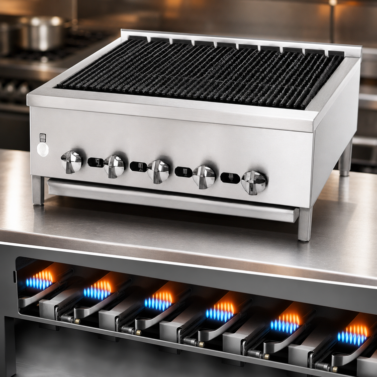 Product image #4 for Jade Supreme JB-30 30-Inch Gas Countertop Radiant Charbroiler