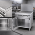Thumbnail image #4 for Titan JTRH-2HT-A 24 Inch Heavy Duty Gas Range with Two Hot Tops and Cabinet Base