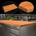 Thumbnail image #4 for John Boos Boos Block American Cherry Edge Grain Kitchen Countertop, 72 x 25 x 1-1/2 Inch, Penetrating Oil Finish