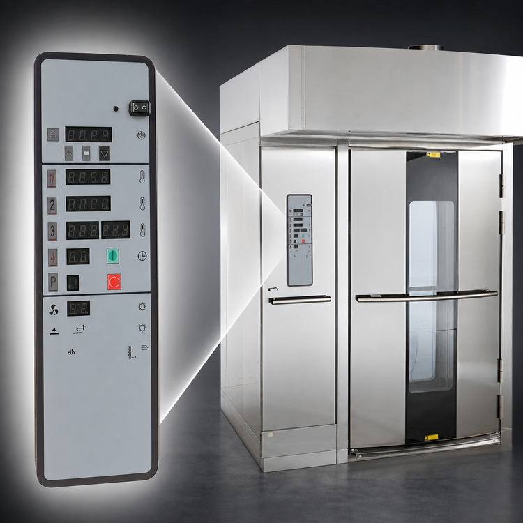 Product image #4 for Baxter OV500E2 Electric Rotating Rack Oven with Curved Front and Double-Rack Capacity