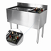 Thumbnail image #4 for CHOICE 36-Inch Stainless Steel Underbar Combo Ice Bin/Cocktail Unit with Right-Hand 6-Bottle Insulated Storage