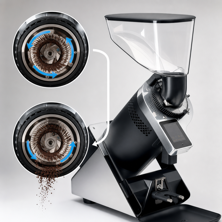 Product image #4 for UNIC Ceado E37ZB On-Demand Espresso Grinder with 83mm Flat Burrs