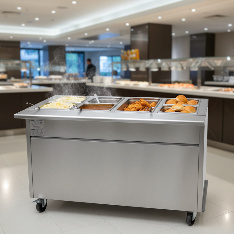 Product image #3 for Spec-Master Portable Electric 6-Well Hot Food Table, 97-3/4"W