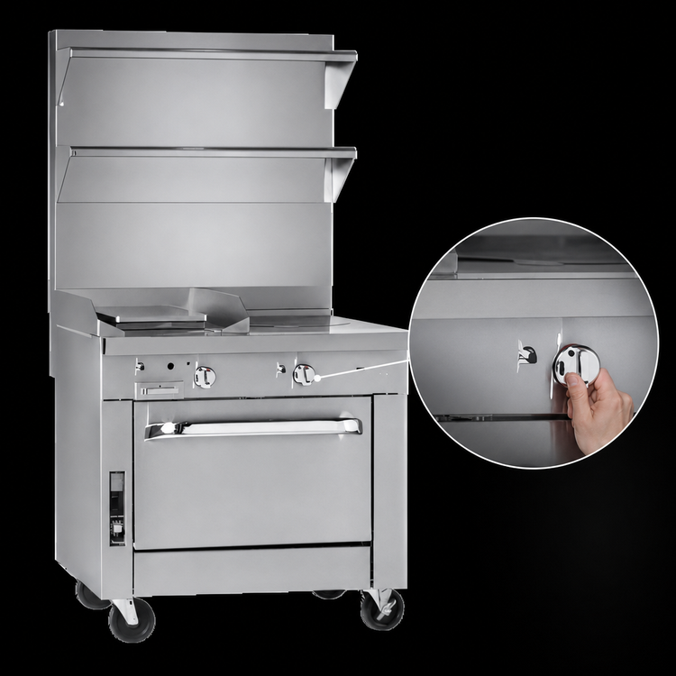 Product image #4 for Southbend Platinum 36-Inch Heavy Duty Gas Range with Graduated Hot Top and Convection Oven