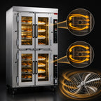 Thumbnail image #4 for Doyon Baking Equipment (Middleby) Jet-Air JA14G Double-Deck Deep/Bakery Gas Convection Oven, 14-Pan, Steam Injection, Digital Controls