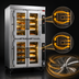 Thumbnail image #4 for Jet-Air JA14G Double Deck Deep/Bakery Size Gas Convection Oven with Steam Injection, 14 Full-Size 18 x 26 Inch Pan Capacity