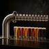 Thumbnail image #4 for Perlick 4062-10L L Brew Pipe 10-Faucet Glycol-Cooled Countertop Draft Beer Tower, Left Mount