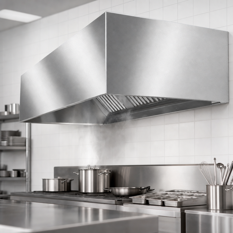 Product image #4 for SpecAir HEB96-78 Wall Type 78 Inch Exhaust-Only Commercial Kitchen Hood