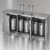 Thumbnail image #4 for Beverage-Air 94-Inch Shallow-Depth Direct Draw Beer Cooler with 3 Solid Doors, 2 Dual-Faucet Towers, and 5-Keg Capacity