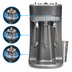Thumbnail image #4 for Hamilton Beach Commercial HMD400R Triple Spindle Drink Mixer with 3 Motors and Stainless Steel Cups