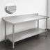 Thumbnail image #4 for Eagle Budget Series 144-Inch x 36-Inch Stainless Steel Work Table with Rear Upturn and Adjustable Undershelf