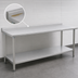 Thumbnail image #4 for Deluxe Series 144-Inch x 24-Inch Stainless Steel Work Table with Rear Upturn and Adjustable Undershelf