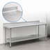 Thumbnail image #4 for Eagle Budget Series 144-Inch x 30-Inch Stainless Steel Work Table with Rear Upturn and Adjustable Undershelf