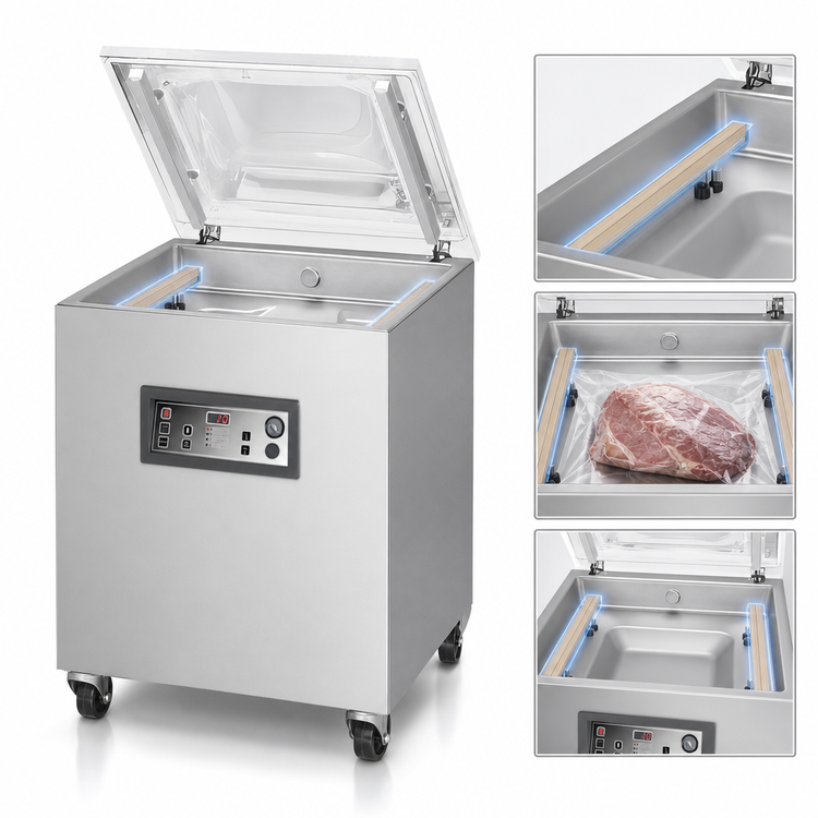 Product image #4 for ATMOVAC Premium Single Chamber Floor Model Vacuum Sealer with Dual 20.5-Inch Seal Bars
