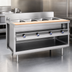 Thumbnail image #4 for La Rosa Refrigeration Electric Modular Hot Food Table with 2 Wet/Dry Wells, Open Cabinet Base, 30 x 32 Inches