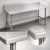 Thumbnail image #4 for Advance Tabco TVKS-369 Stainless Steel Work Table with 10-Inch Backsplash, 108 x 36 Inches