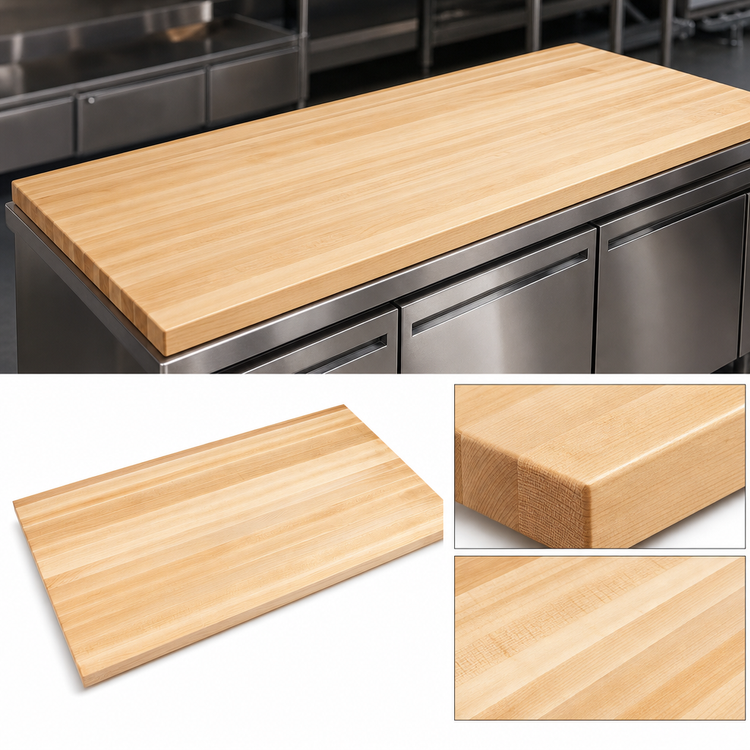 Product image #4 for John Boos Boos Block 72-Inch x 25-Inch Edge Grain Maple Kitchen Countertop, Varnique Finish