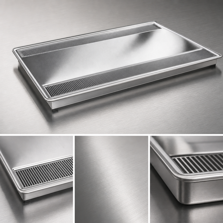 Product image #4 for Atlas Metal WU-30 30-Inch Drop-In Stainless Steel Single Urn Drain with Drain Trough