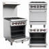 Thumbnail image #4 for Hurakan 24-Inch Heavy Duty Gas Range with 4 Open Burners and Standard Oven