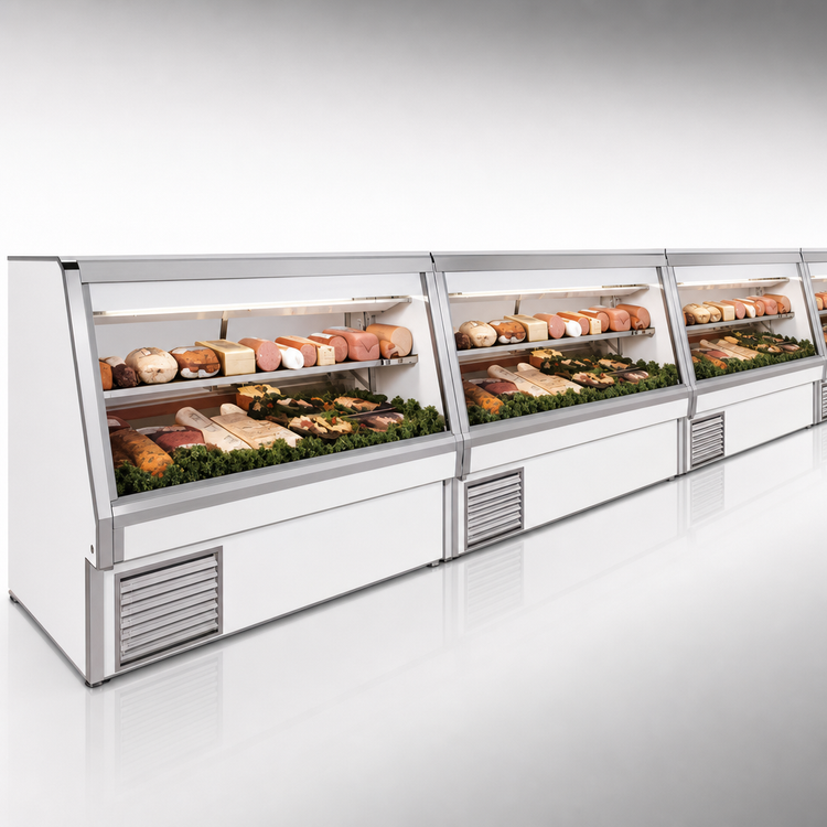Product image #4 for Howard-McCray 34E Series 124-1/2 Inch Self-Contained Deli Meat & Cheese Service Case with LED Lighting